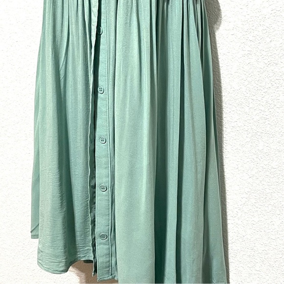 Funktional Anthropologie Woman Gray Green Short Sleeve Dress Size S - Picture 7 of 16